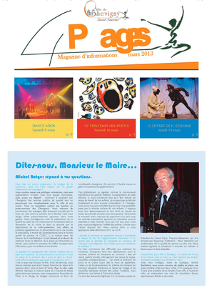 Première page du 4 Pages de mars 2013