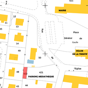 parking mediatheque Extrait Cadastral3 site